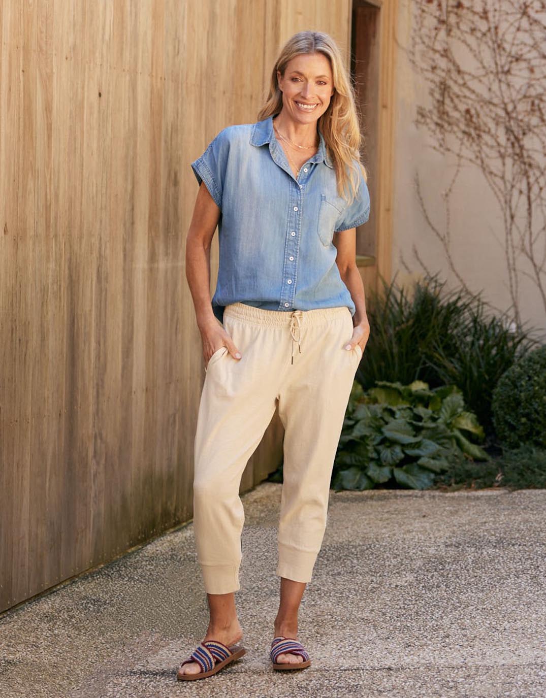 3/4 Brunch Pants - Natural - Image 4