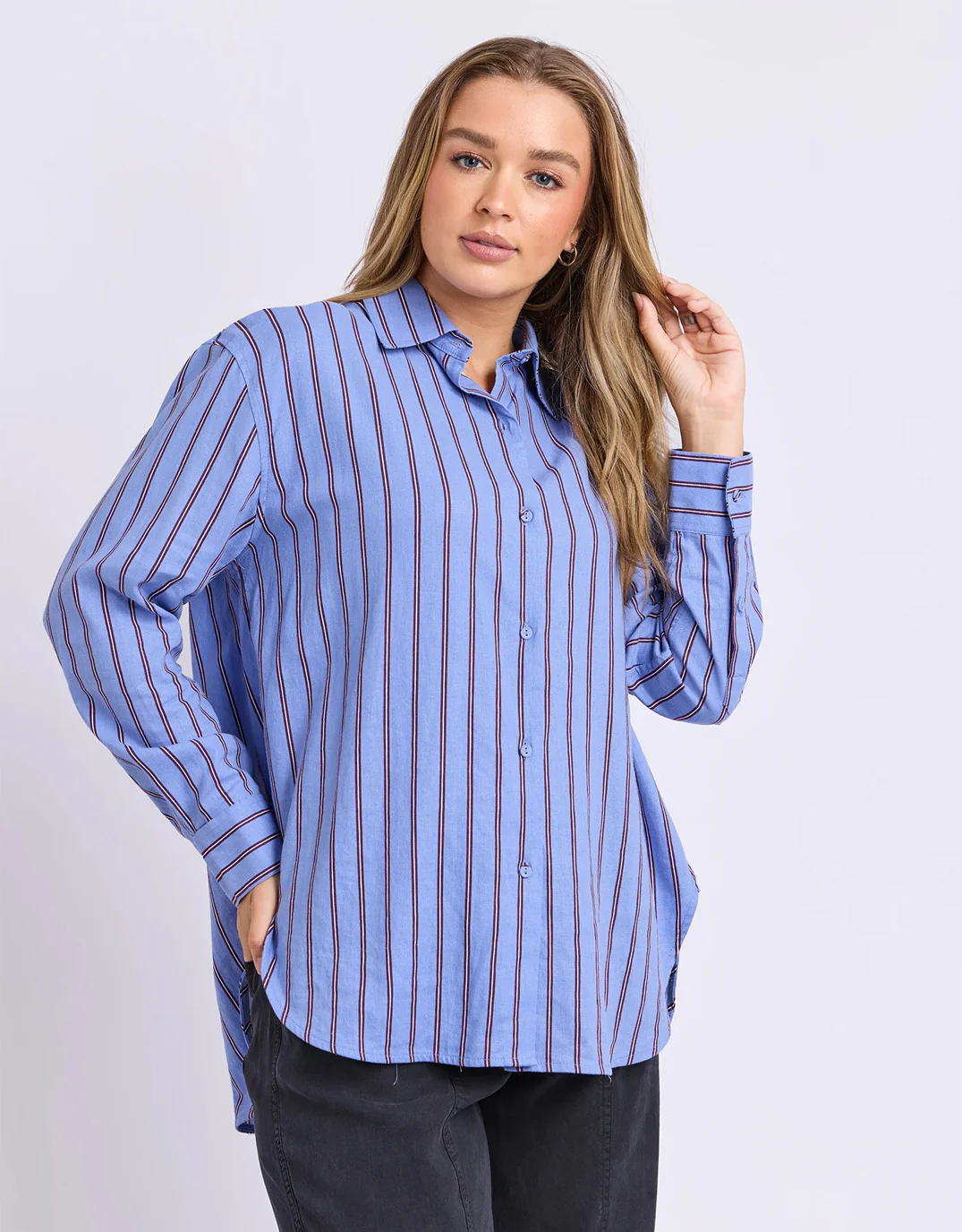 Alba Shirt - Cornflower Blue - Image 4