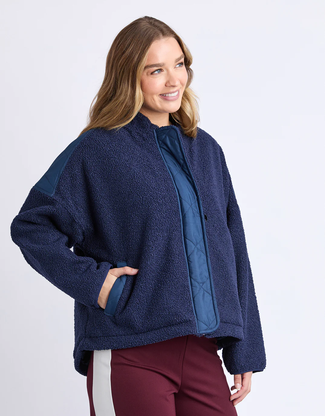 Arizona Fleece Zip Thru - Navy - Image 2