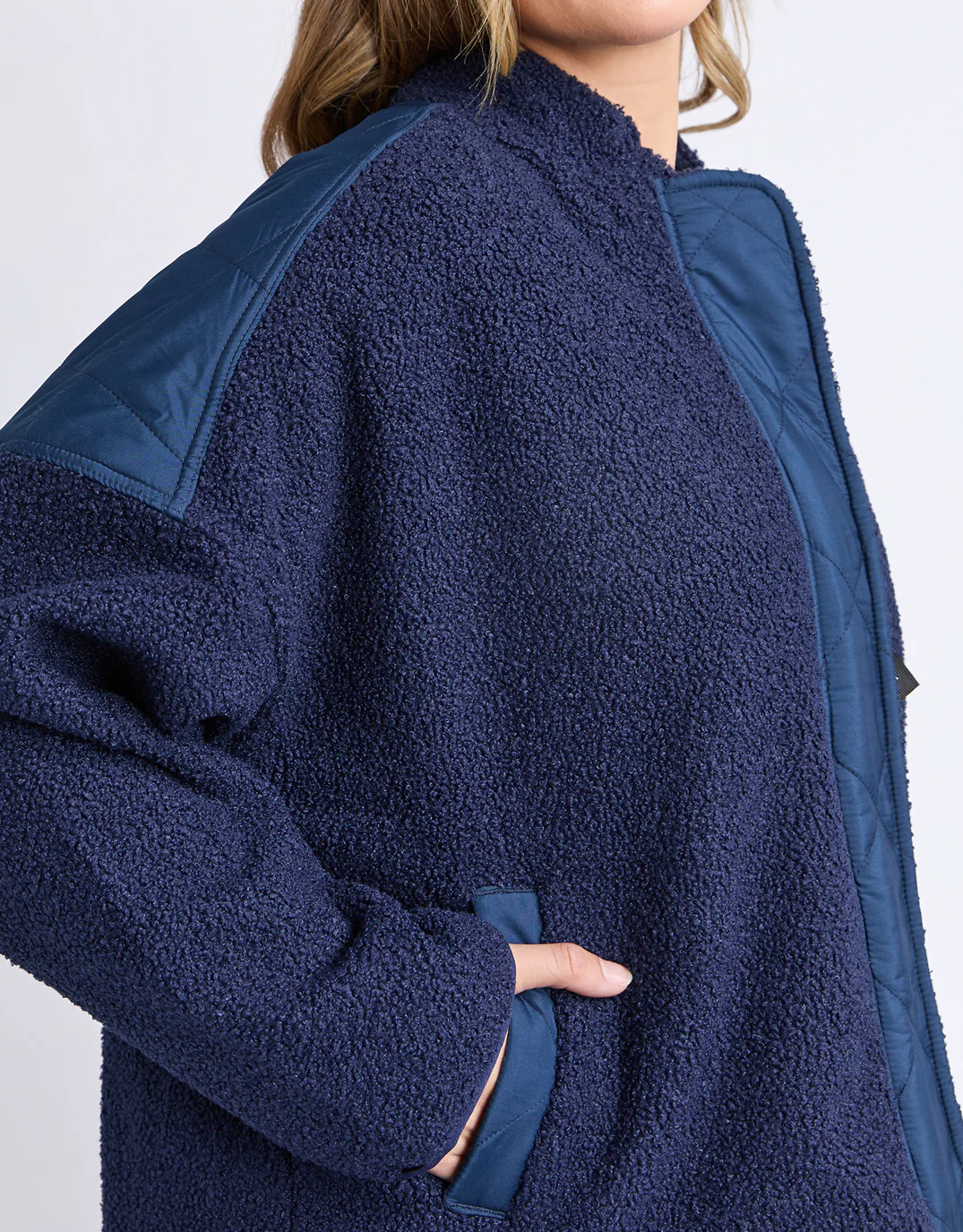 Arizona Fleece Zip Thru - Navy - Image 5