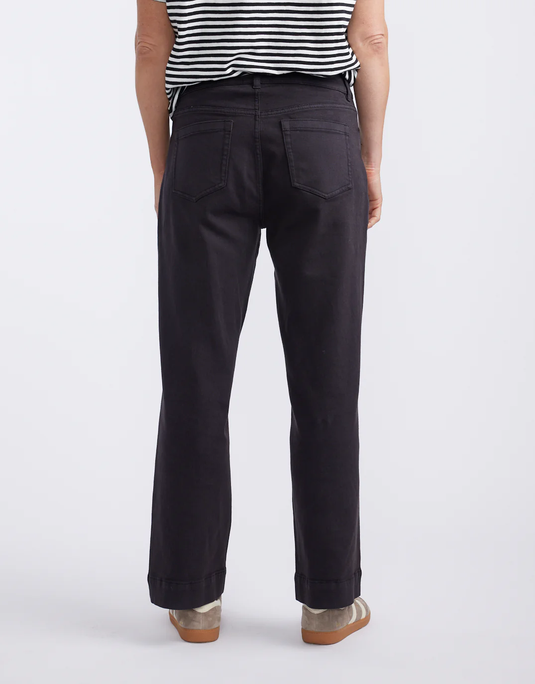 Catalina Wide Leg Jeans - Black - Image 4