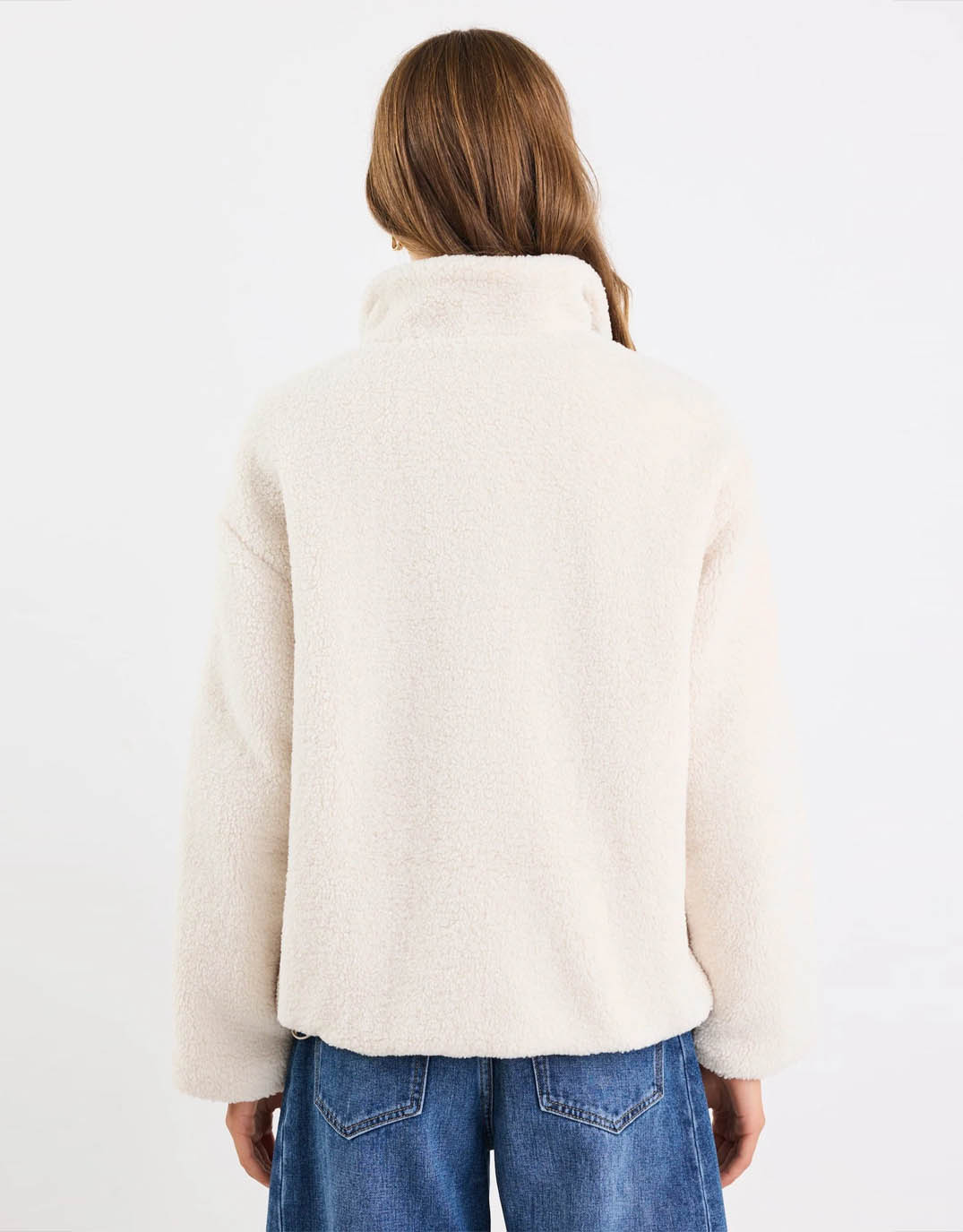Chalet Sherpa Collared Jacket - Taupe - Image 6