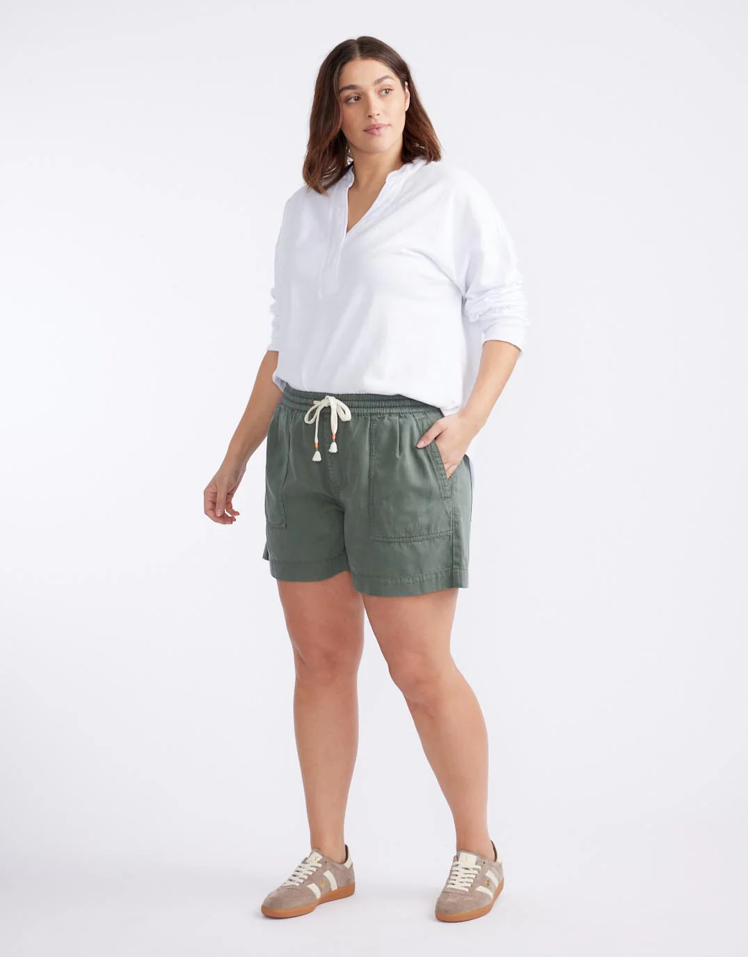 Coco Denim Short - Khaki - Image 8