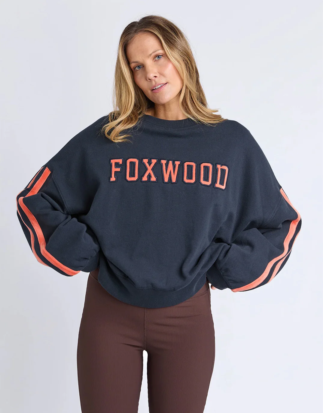 Elevated Sunday Crew - Navy/Orange - Image 2