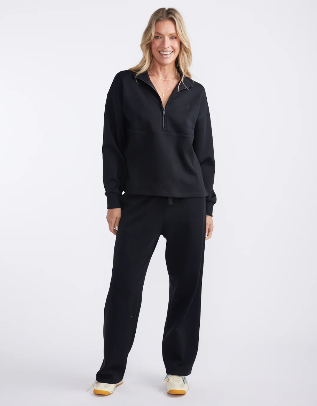 Escape Super Soft Half Zip Top - Black - Image 11