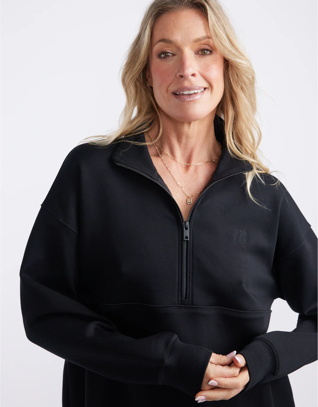 Escape Super Soft Half Zip Top - Black - Image 15