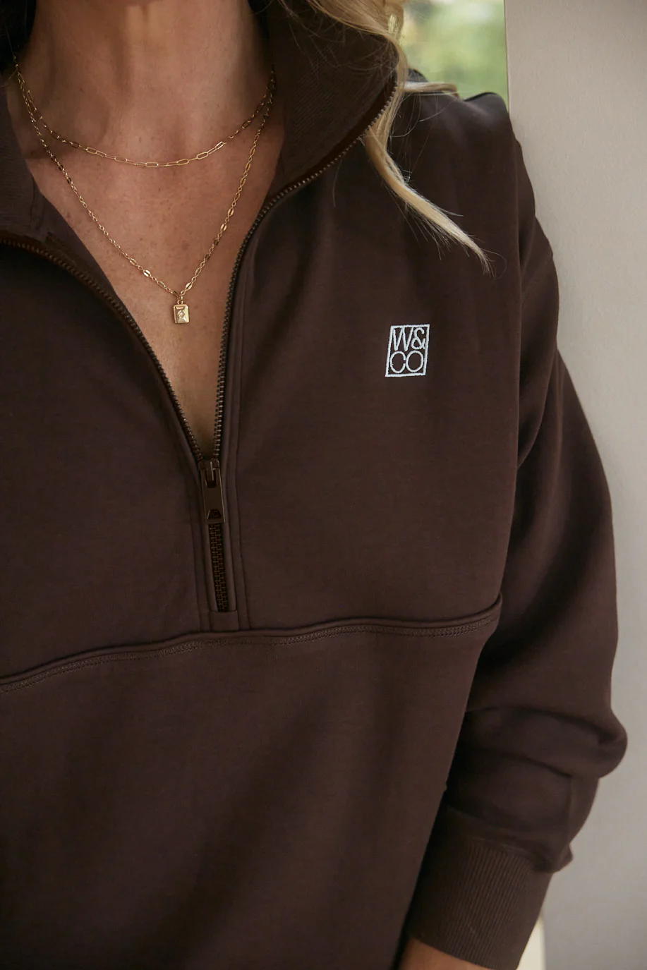 Escape Super Soft Half Zip Top - Chocolate - Image 5