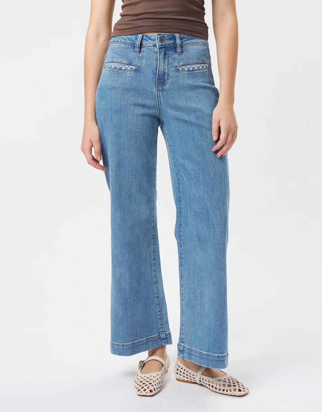 Freya Scallop Jean - 70's Blue - Image 4