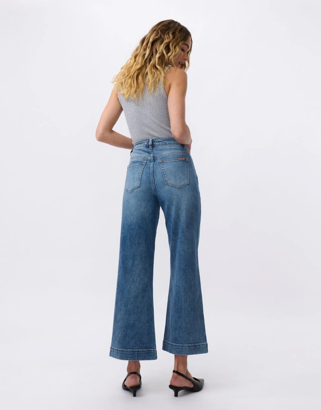 Freya Wide Leg Jeans - Dakota Wash - Image 7