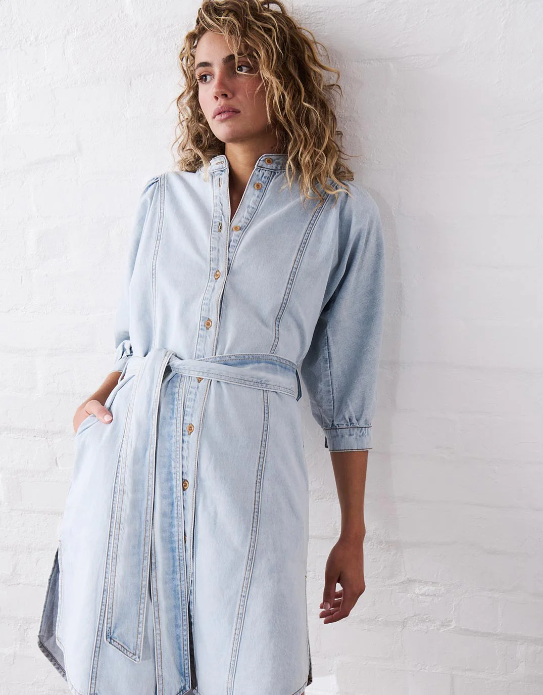 Gabriella Dress - Sky Blue - Image 2