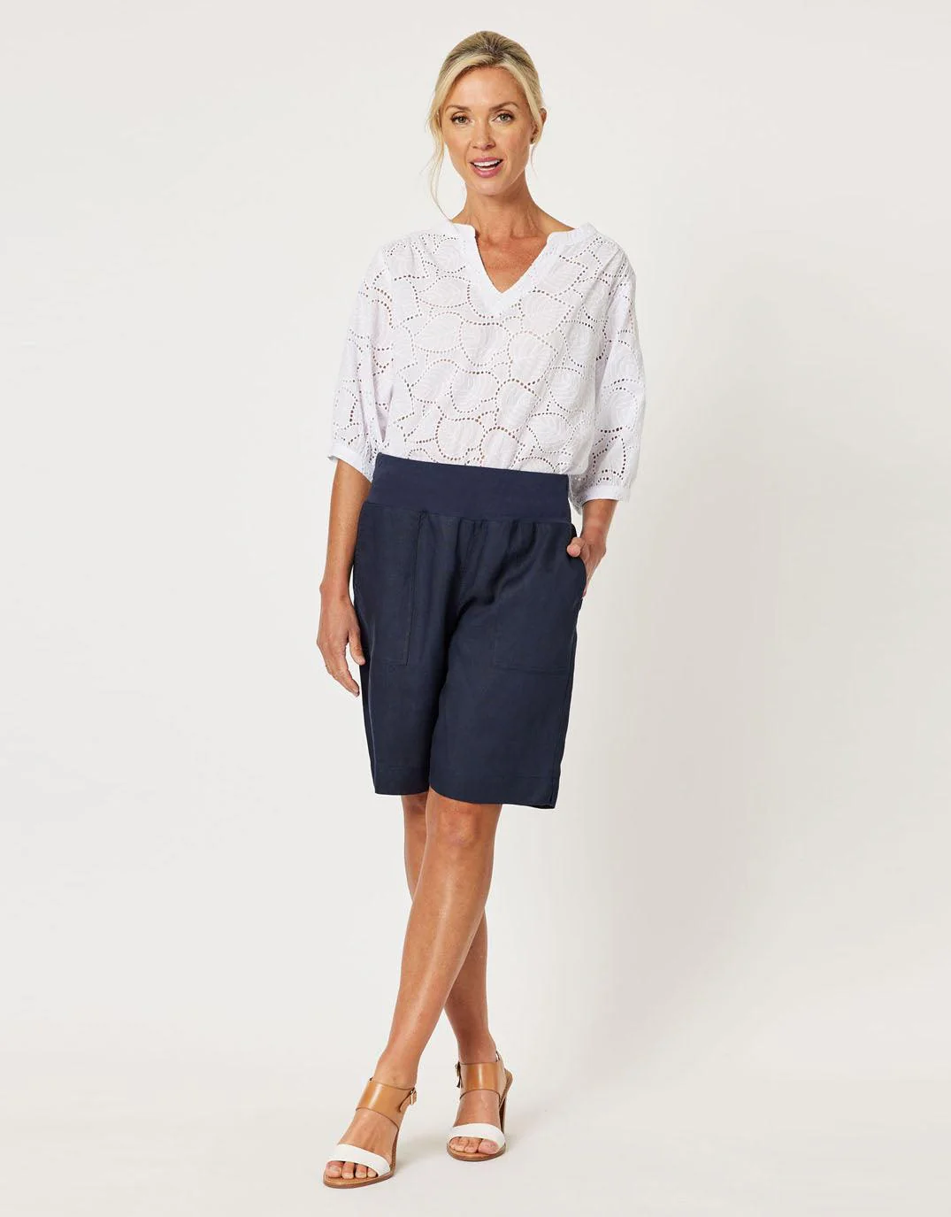 Jersey Waist Short - Navy - Image 2