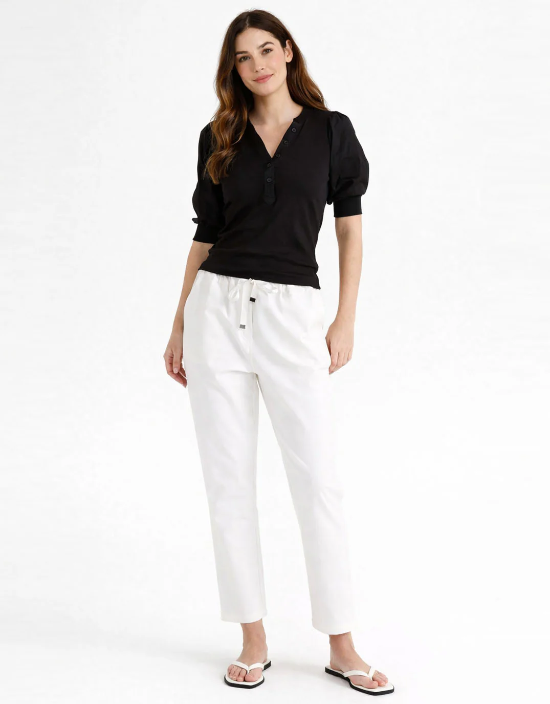 Kenzie Jogger - White - Image 4