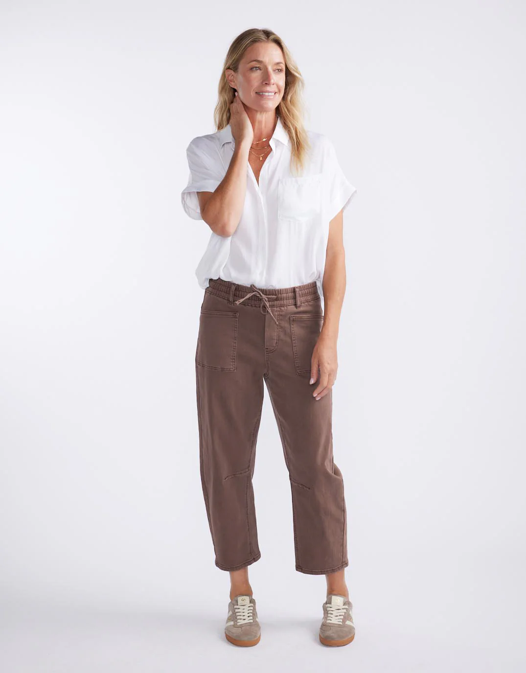 Leo Barrel Jeans - Chocolate - Image 4