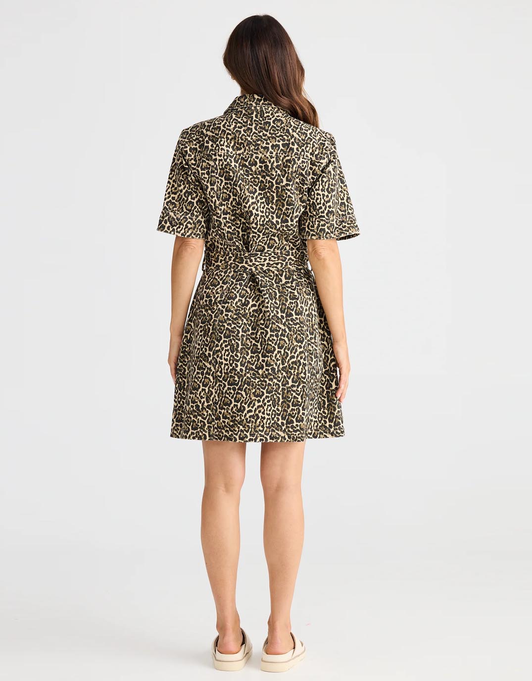 Leroy Dress - Beige Leopard - Image 6
