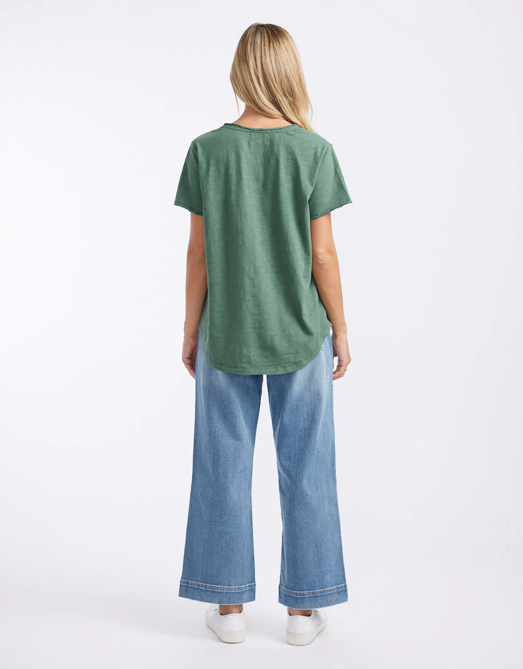 Original V Neck T-Shirt - Thyme - Image 6