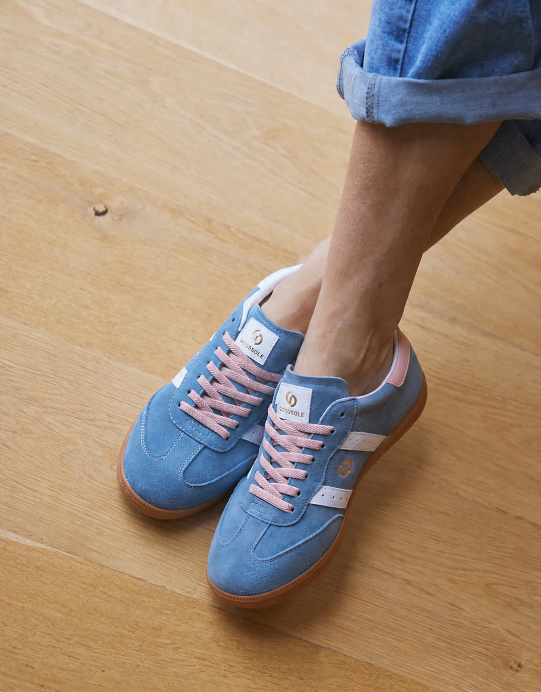 Parallel Suede Sneakers - Denim/Pink - Image 4