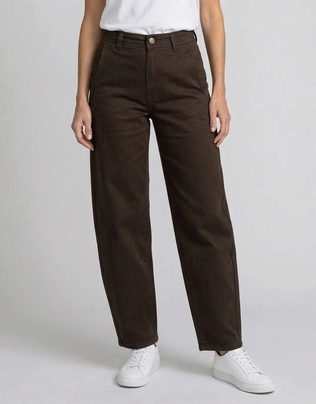 Piper Barrel Jeans - Chocolate