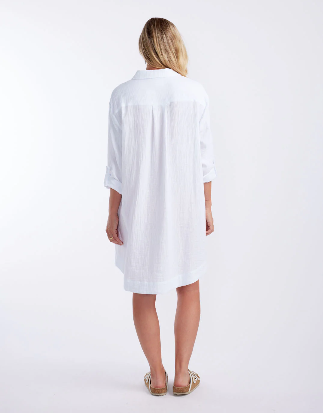 St Barts Dress - White / Seaglass - Image 7