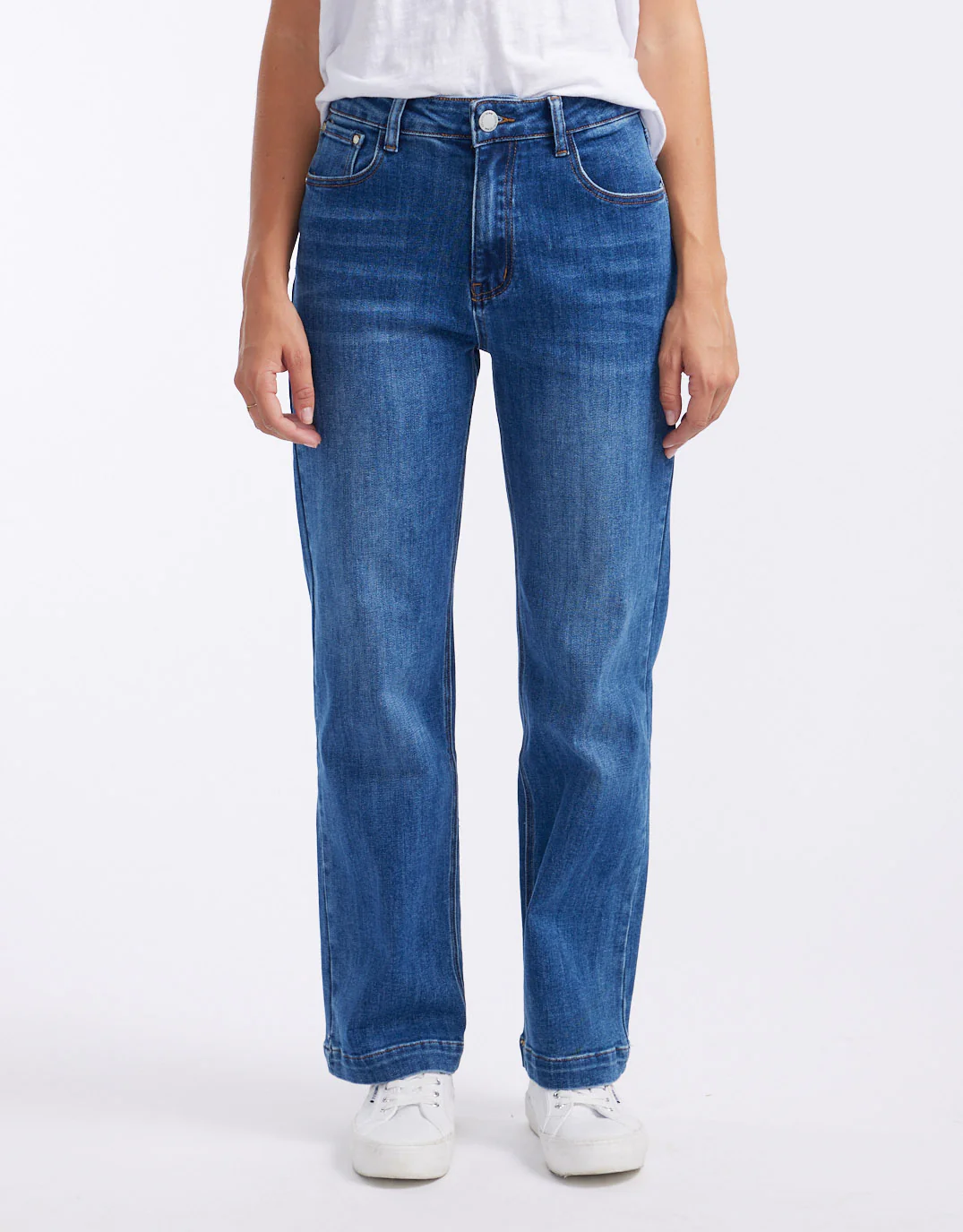 Stretch Straight Leg Jean - Dark Blue - Image 13