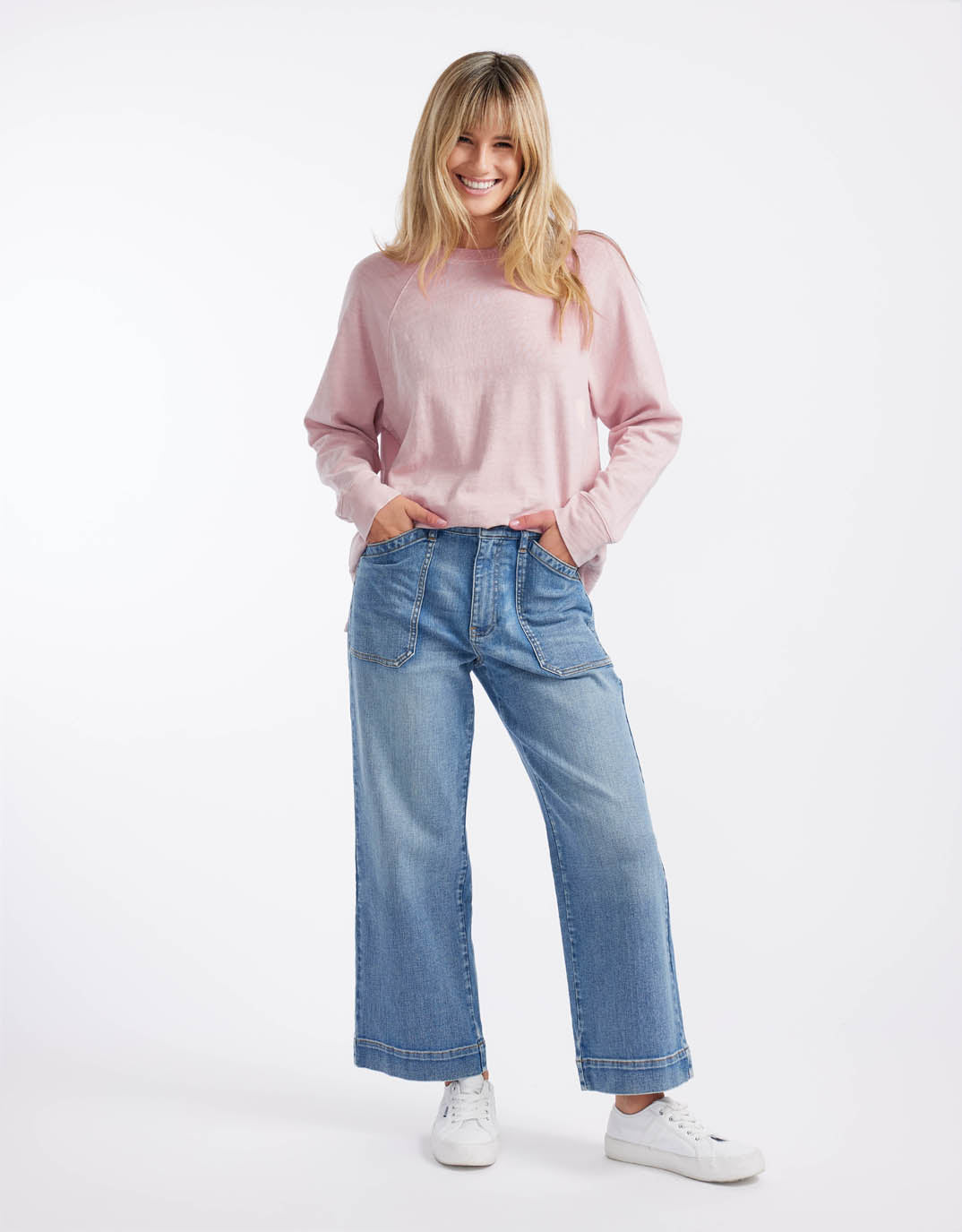 Sunset Throw On Top - Dusty Pink - Image 10