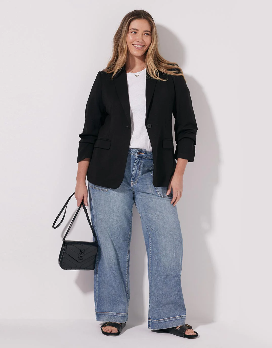 Timeless Ponte Blazer - Black - Image 11