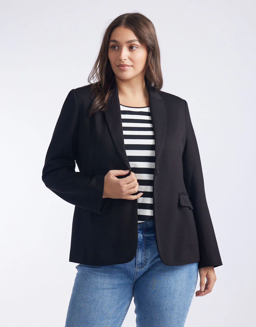 Timeless Ponte Blazer - Black - Image 8
