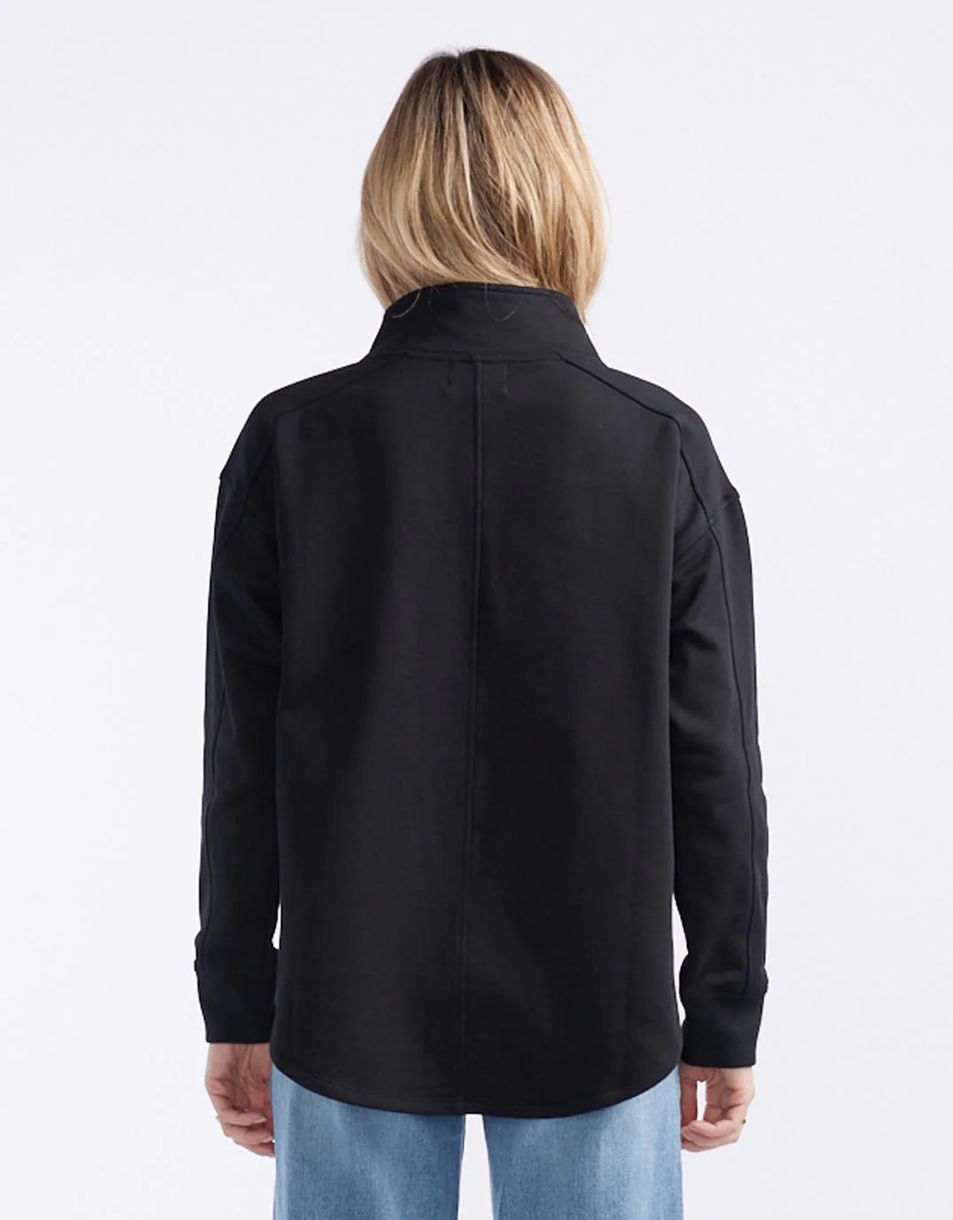 Unwind Half Zip Sweater - Black - Image 14