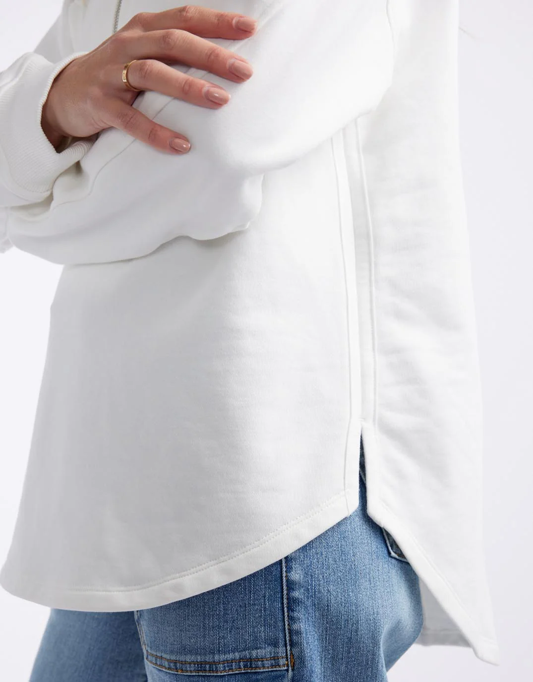 Unwind Half Zip Sweater - White - Image 12