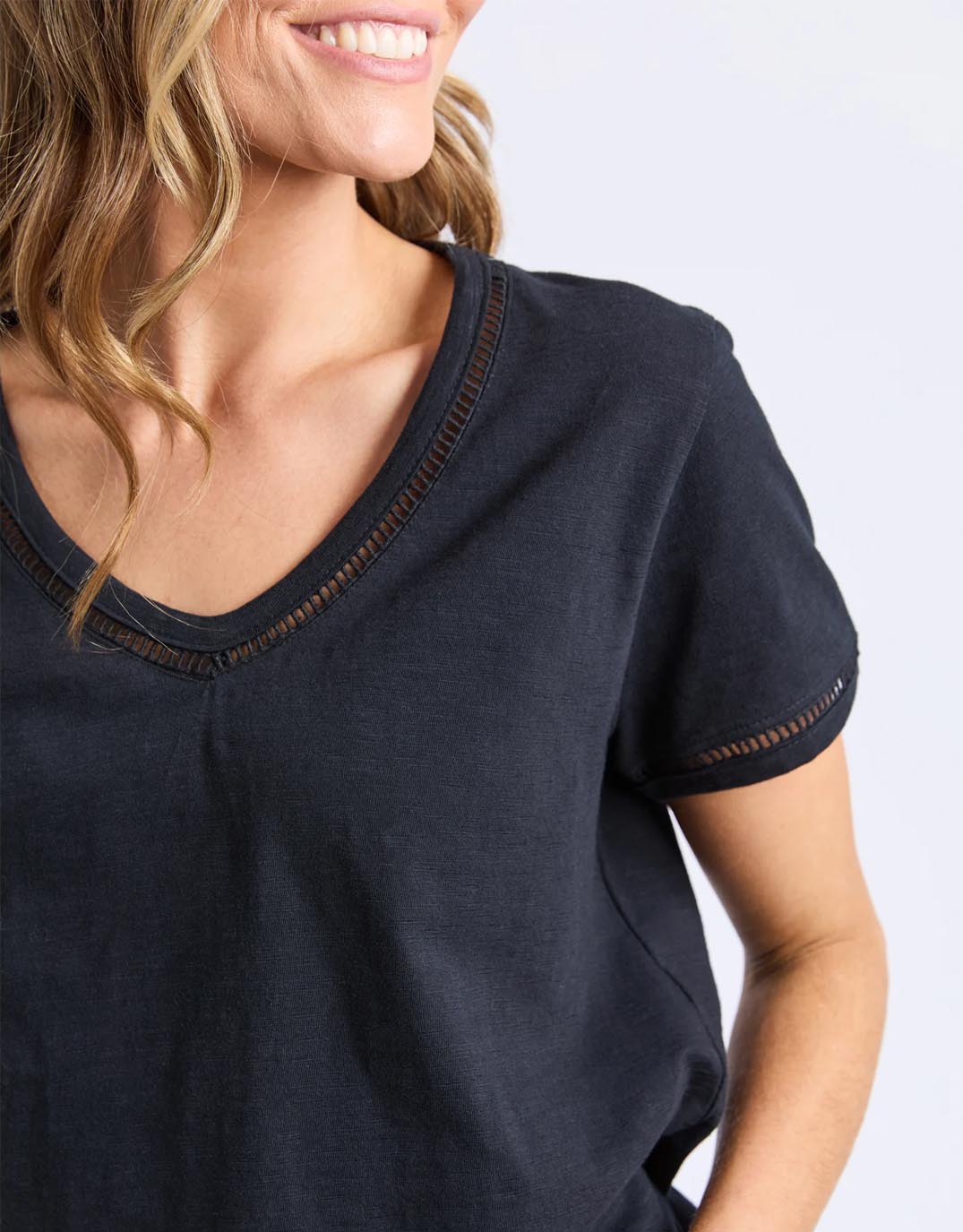 Victoria Short Sleeve Tee - Black - Image 2